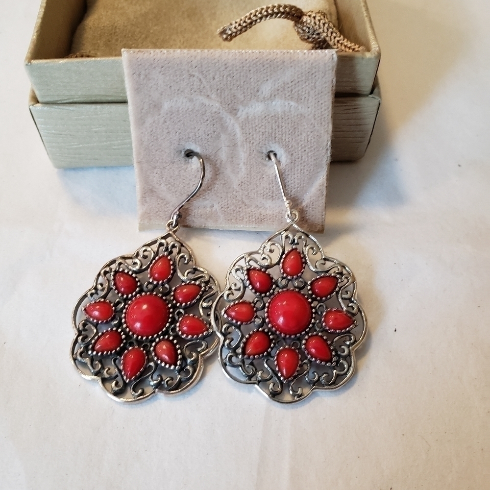 JTV Southwest Coral earrings